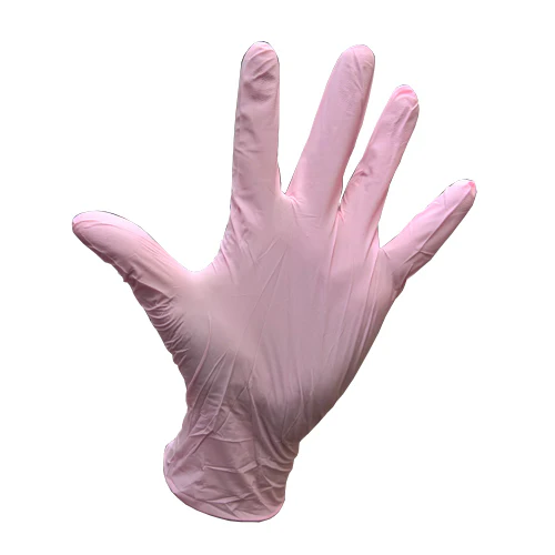 Pink Powder Free Nitrile Gloves - Image 3