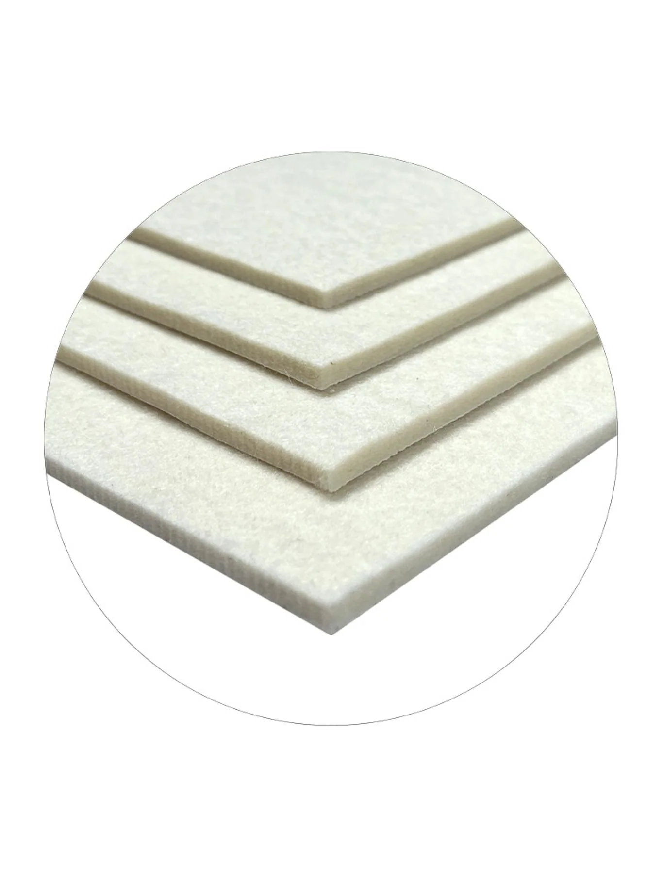 Semi-Compressed Wool Felt Mix
